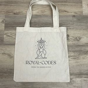 *Free* Added to any bundle - Royal Codes Lightweight Canvas Open Top Tote